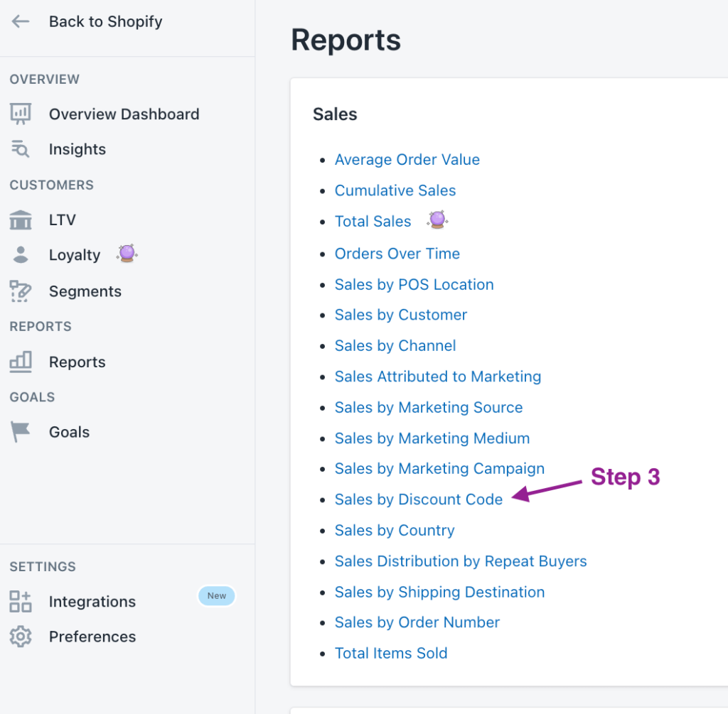 How to Access By the Number's Sales by Discount Code report