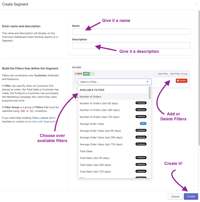 Create a Custom Segment