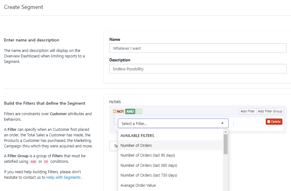 Custom Segmentation Shopify