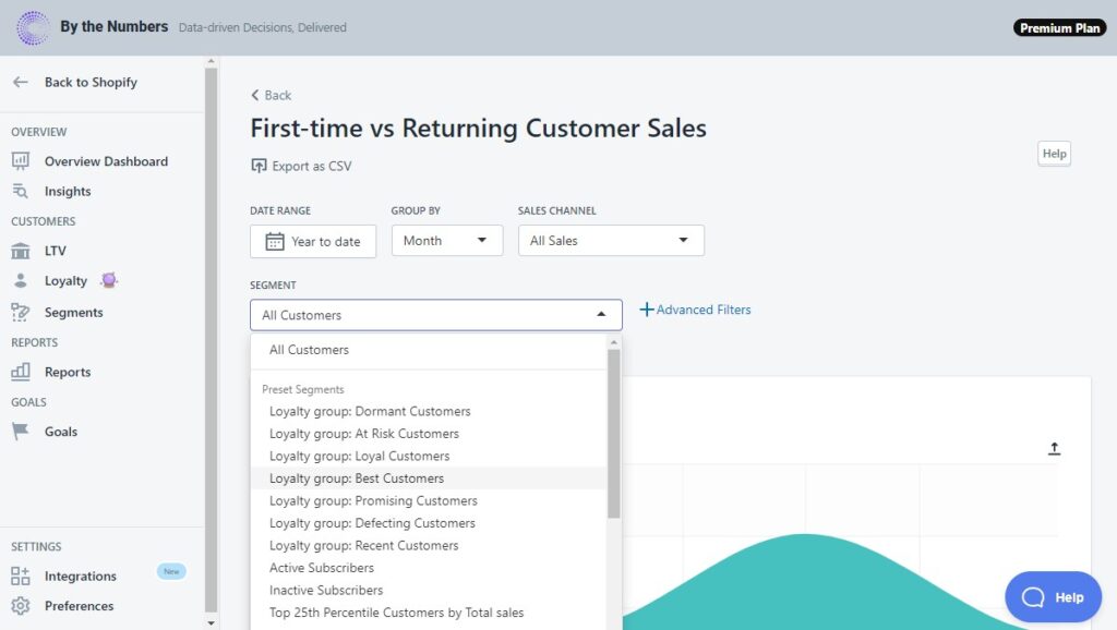 first time and returning customers shopify