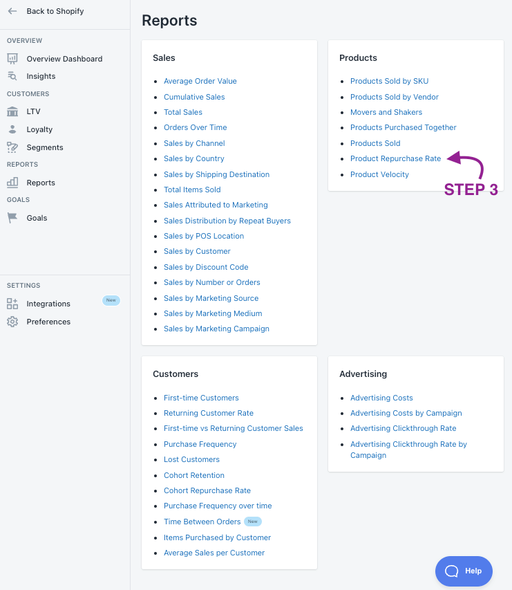 How to Access Product Repurchase Report on BtN