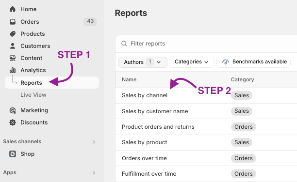 How to Access Sales by Channel on Shopify