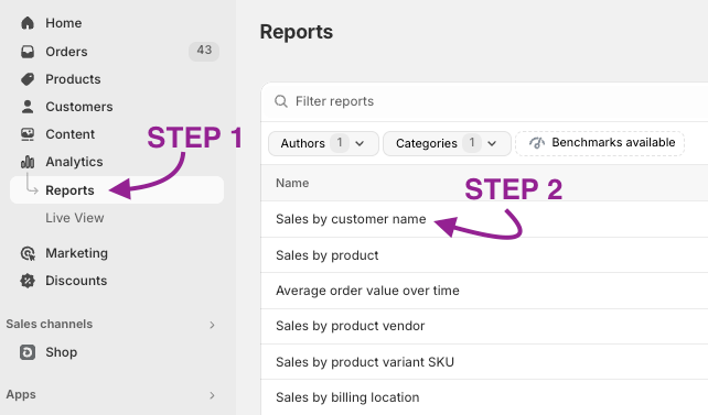 How to Access Sales by Customer Name on Shopify