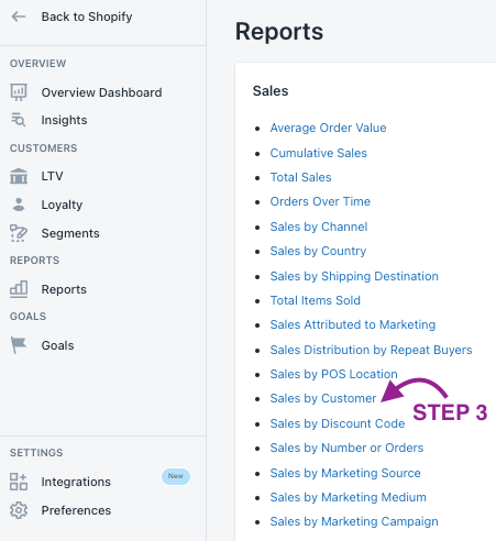 Sales by Channel on Shopify